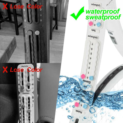 Spiel- und Satzpunktzähler. Pickleball Scorekeeper Schlägeraufsatz - Uniharpa Scorekeeper Schlägerzubehör