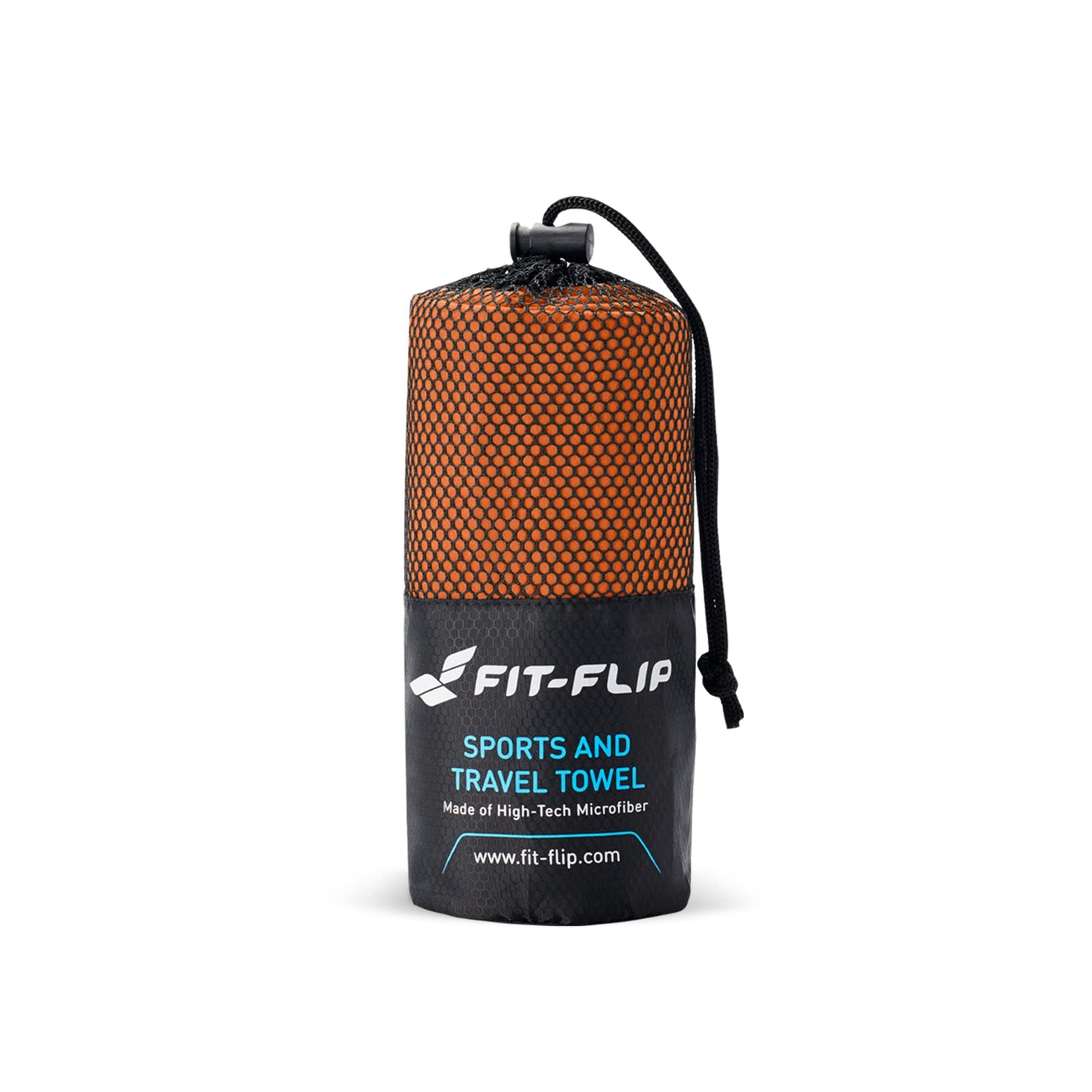 Fit-Flip Microfiber Towel - Compact, Ultra-Light and Quick Drying - Ideal for Sports 