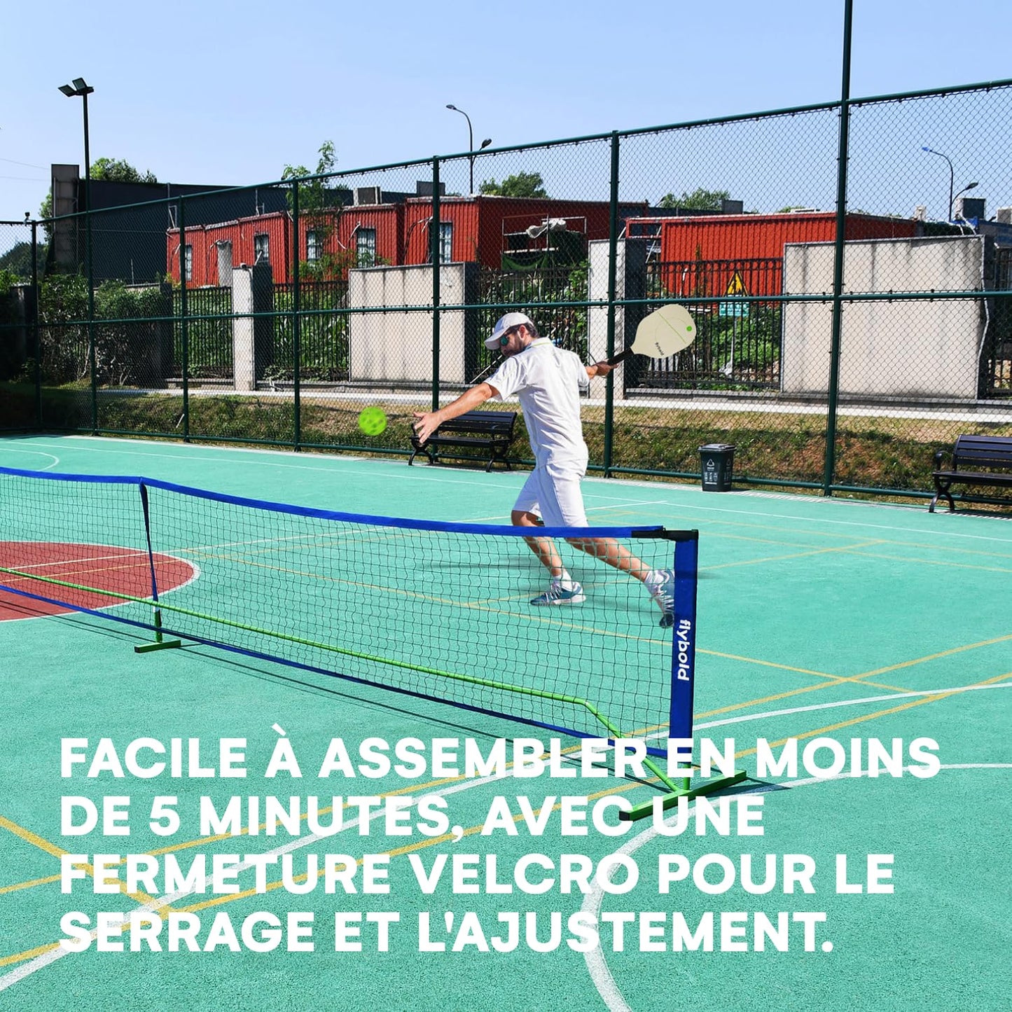 Filet de Pickleball Portable Léger et Robuste – Taille Réglementaire avec Sac de Transport